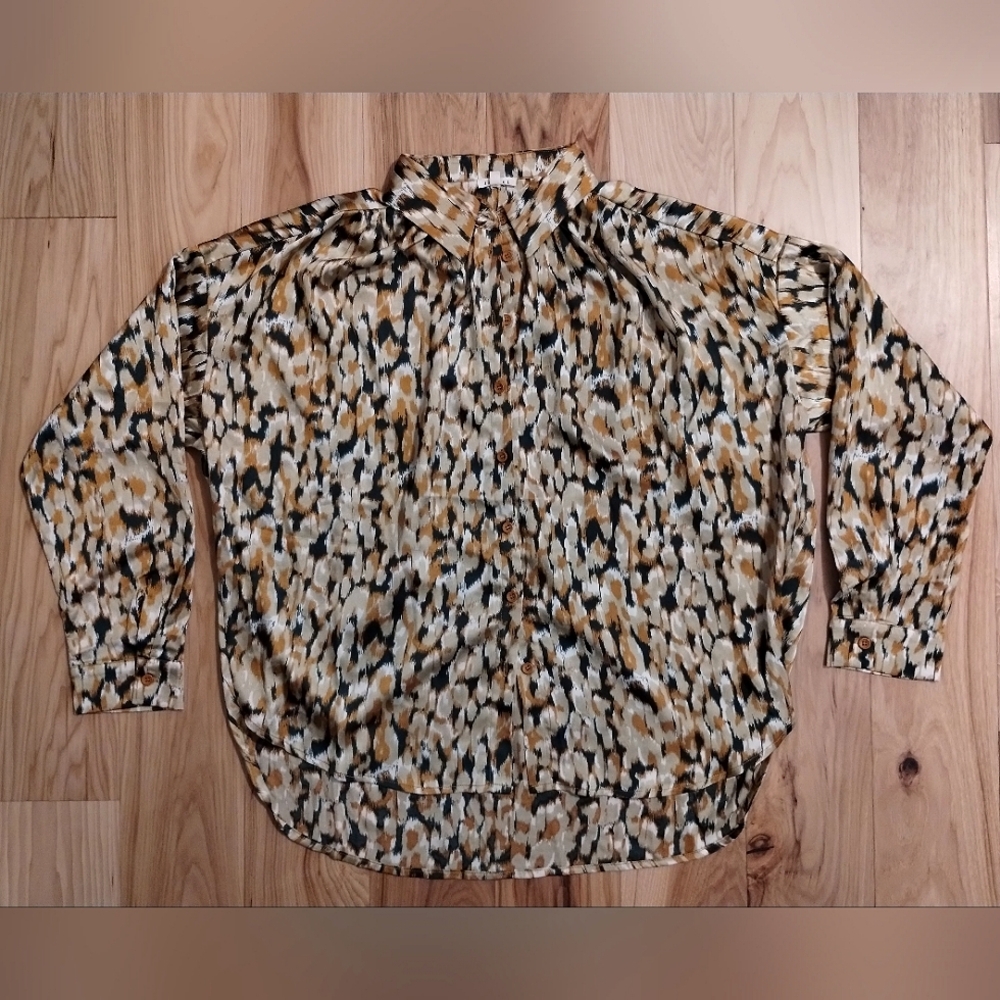 Jodifl button up patterned blouse